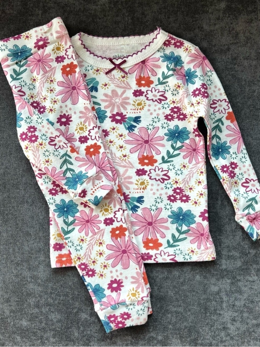 NWOT Chick Pea Fall Floral Pajamas Size 12 Months